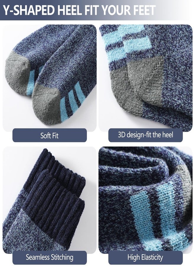 coclothy Wool Socks for Women - Womens Wool Socks Winter Sock for Men Warm Thick Knit Soft Vintage Casual Crew Sock - Image 3